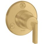 Ab-/Umstellventil AXOR CITTERIO T/Q UP mit Hebelgriff brushed gold optic