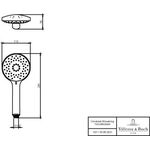 V&B Handbrause UNIVERSAL SHOWERS 110x56x250mm, rund chrom