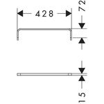 HG Handtuchhalter Xelu Q 90x430mm chrom