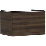 HG Waschtischunterschrank Xelu Q 780x485x550mm NB dunkel Griff mattweiß