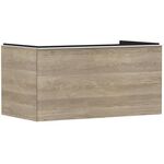 HG Waschtischunterschrank Xelu Q 980x485x550mm eiche natur Griff mattweiß