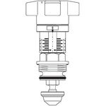 OV Strangregulierventil-Oberteil f Hydrocontrol und Hydrocontrol F DN 40