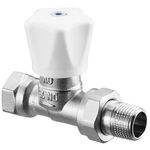 OV Handregulierventil Baureihe HRV PN 10, weiß, Durchgang, DN 20, 3/4Zoll