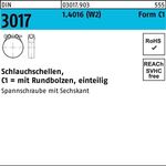 Schlauchschelle DIN 3017 W2 FormC1 25- 27/18 1.4016 Schraube galv.verz. 50St. - VPE: 50