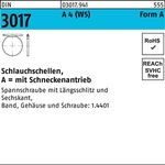 Schlauchschelle DIN 3017 W5 Schneckenantrieb 90-110/12 C7 A 4 20 Stück - VPE: 20