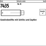 Gewindestift ISO 7435 Schlitz/Zapfen M4x 10 14 H 100 Stück - VPE: 100