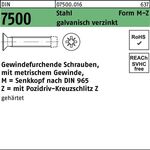 Gewindefurchendeschraube DIN 7500 SEKO PZ MM 6x35-Z Stahl galv.verz. 500St. - VPE: 500