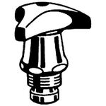 Grohe Oberteil 1/2" Trecorn-Griff Mark blau chr