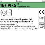 Sechskantmutter EN 14399-4 M30 10 feuerverz. 1 Stück PEINER