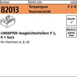 Ausgleichscheibe R 82013 GTW 40 P2 M24/24,0 Temperguss feuerverz. 1St. LINDAPTER
