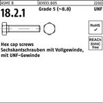 Sechskantschraube R 83933 UNF-Gewinde VG 5/16x 7/8 Grade 5 (~8.8) 100 Stück - VPE: 100