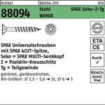 Schraube R 88094 SEKO Spitze/PZ 5x65/41-Z TG Stahl galv.verz. WIROX 200St. SPAX - VPE: 200