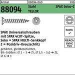 Schraube R 88094 SEKO Spitze/PZ 4x45/40-Z Stahl galv.verz. gelb 200St. SPAX - VPE: 200