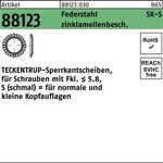 Sperrkantscheibe R 88123 S 4x 8,2x0,8 Federst. zinklamellenb. 1000St. TECKENTRUP - VPE: 1000