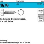 Blechschraube ISO 1479 Spitze/6-kt C 3,5x 22 A 2 1000 Stück - VPE: 1000