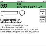 Sechskantschraube DIN 933 VG M16x 35 8.8 gal Zn 8 DiSP + SL 50 Stück - VPE: 50