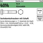 Sechskantschraube ISO 4014 Schaft M10x90 12.9 flZnL 480h zinklamellenb. 100St. - VPE: 100