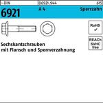 Sechskantschraube DIN 6921 Flansch M10x 20 A 4 Sperrzahnung 100 Stück - VPE: 100