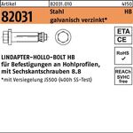 Hohlraumdübel R 82031 6-ktschraube HB 20-2 (120/60) 8.8 galv.verz. 1St LINDAPTER