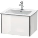 Duravit Waschtischunterbau XSQUARE 610x400x478mm 1 Ausz. we hgl ES Ah mitte