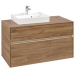 V&B Waschtischunterschrank COLLARO 100x54,8x50cm WT li m LED-B. Kansas Oak