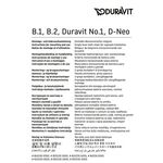 Einhebel-Wannenmischer Duravit No.1 Aufputz chrom