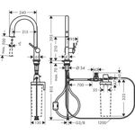 Filtersystem 210 Aqittura M91 Ausziehschlauch, 1 jet mattschwarz