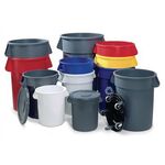 Mehrzwecktonne weiß 121l PE Außen-Ø560xH692mm RUBBERMAID