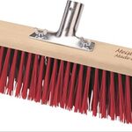 Besen Elaston L.600mm m.Metallstielhalter Flachholz Stielhalter-D.28mm
