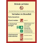 Brandschutzzeichen DIN EN ISO 7010 L210xB297mm Brandschutzordnung Folie