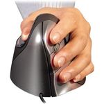 BakkerElkhuizen Maus Evoluent 4 BNEEVL4 Linkshänder schwarz/silber