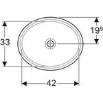 Geberit Unterbauwaschtisch VariForm ov 480x390mm o HL ohne Überlauf weiß