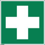 Hinweisschild Erste Hilfe Fahne E03 200x200mm PVC
