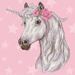 DIAMOND DOTZ Einhorn 32x32 cm
