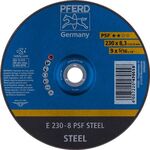 Schruppscheibe PSF STEEL D230xS8,3mm gekr.STA Bohr.22,23mm PFERD - VPE: 10