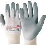 Handschuhe Camapur Comfort 619 Gr.6 weiß/grau Polyamid mitPUR EN 388 Kat.II - VPE: 10