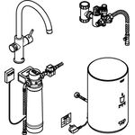 Grohe Einhand-Spültischbatterie RED DUO M-Size C-Auslauf m Boil. ha graph gebü