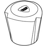Grohe Griff Costa, 1/2", Markierung blau/rot - VPE: 10