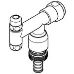 Grohe WAS Ventil ECKFIX 3/8" m Rohrbelüfter chr
