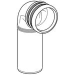 Grohe PP-Ablaufbogen d= 90mm m Tiefenverstellung chr