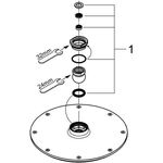 Grohe Kopfbrause RAINSHOWER MODERN m GROHE EcoJoy Technologie chr