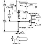 Grohe Selbstschl.-WTB EUROSMART CT m Misch ZAG 1 1/4 chr
