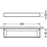 Grohe Handtuchring SELECTION CUBE 250mm chr
