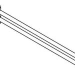 Grohe Handtuchhalter ESSENTIALS 2-armig schwb 439mm Nickel poliert
