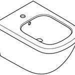 Grohe Wandbidet EURO KERAMIK 1 HL m ÜL PureGuard/awe