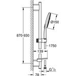 Grohe Bsta RAINSHOWER SMARTACTIVE 150 mo wh