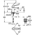 Grohe EH-WTbatt EUROSMART 1/2Zoll S-Size chr