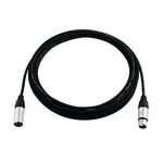 PSSO DMX Kabel XLR 3pol 0,5m sw Neutrik