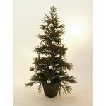 EUROPALMS Dekokugel 7cm, silber 6x