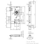 ZT-Einsteckschl.PZW 20/ 55/72/8mm DIN L silber rd Kl 2 Zinkdruckgruss SSF